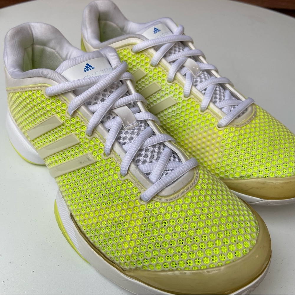 Adidas by Stella McCartney Lemon Lime Tennis Court Shoes - Women’s Size 7